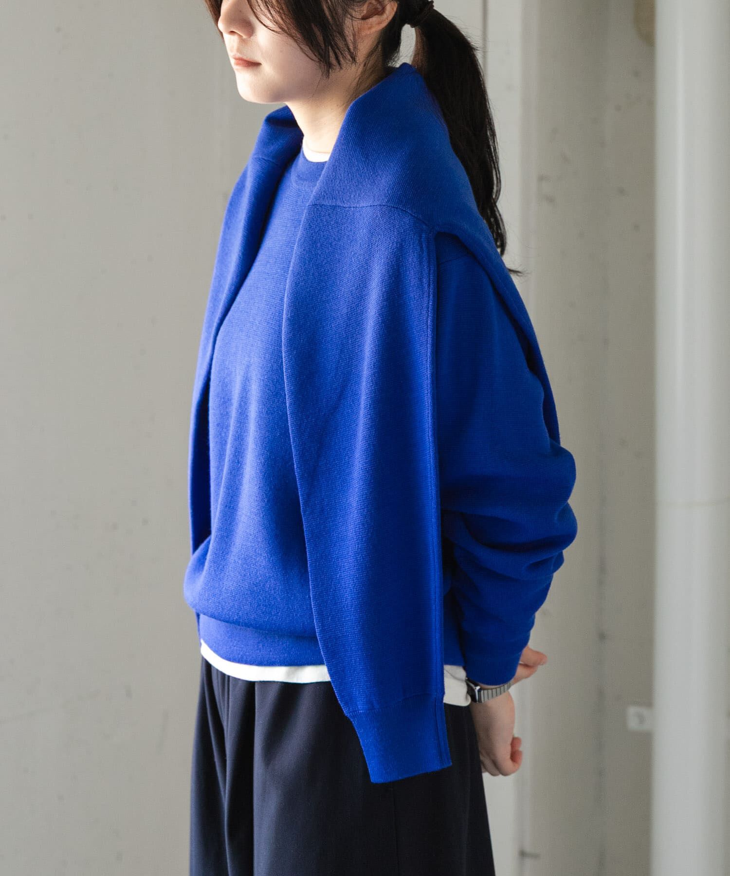 URBAN RESEARCH DOORS「『WEB/一部店舗限定サイズ』FORK&SPOON　ミラノリブクルーネックニット」|ニット・セーター|