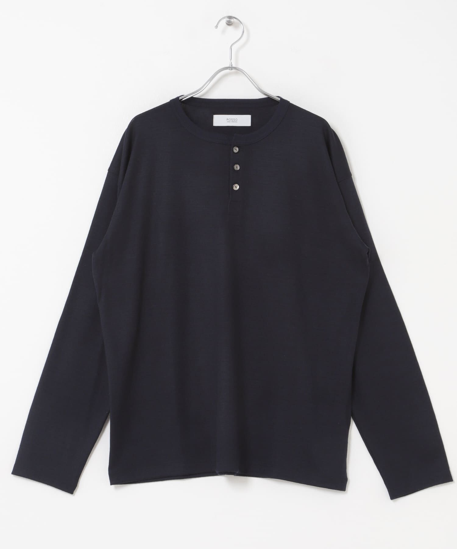 URBAN RESEARCH ROSSO「『マシンウォッシャブル』ハイクオリティウールヘンリーネックTシャツ」|Tシャツ・カットソー|