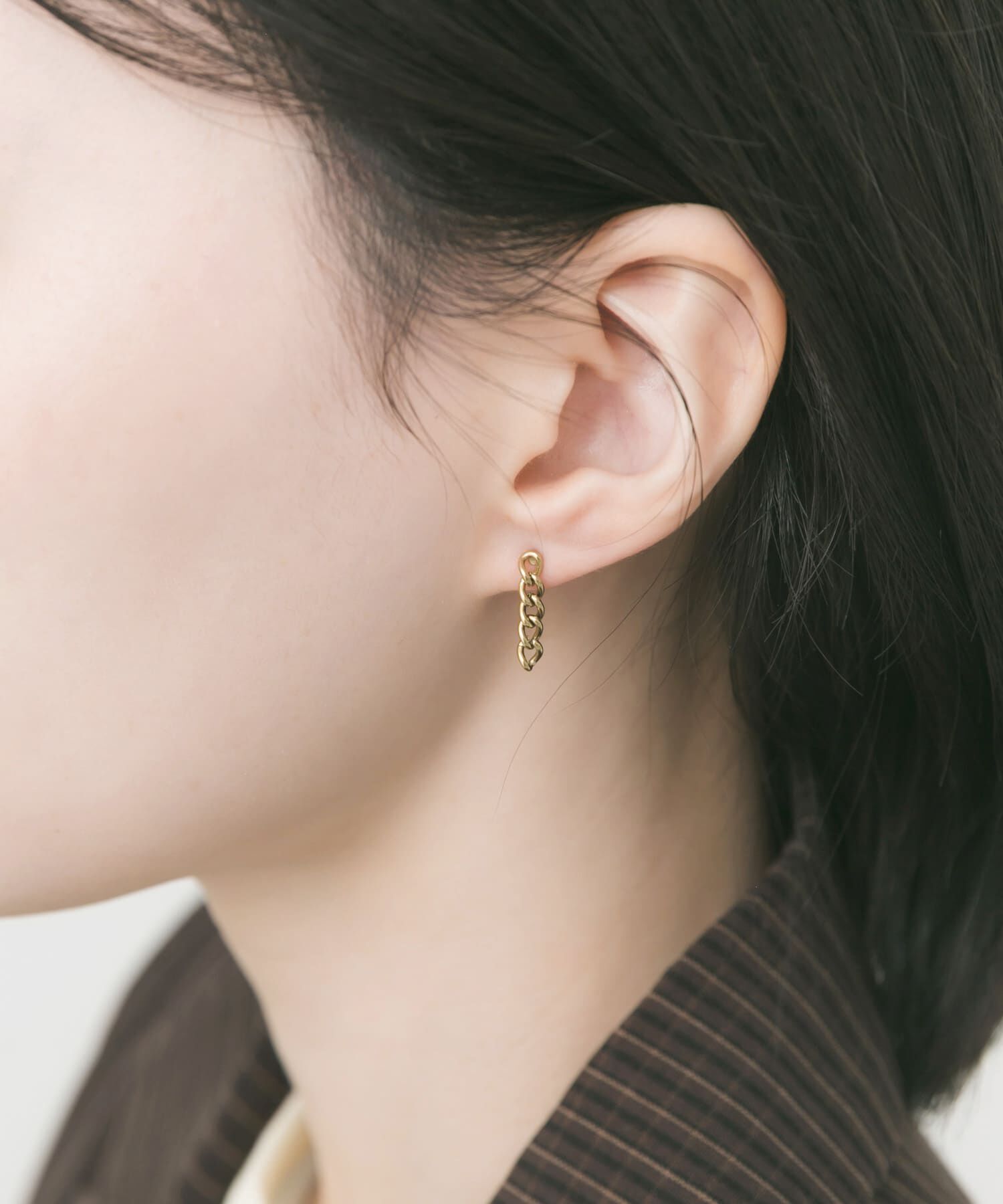 SMELLY「ステンレスチェーンピアス」|ピアス|