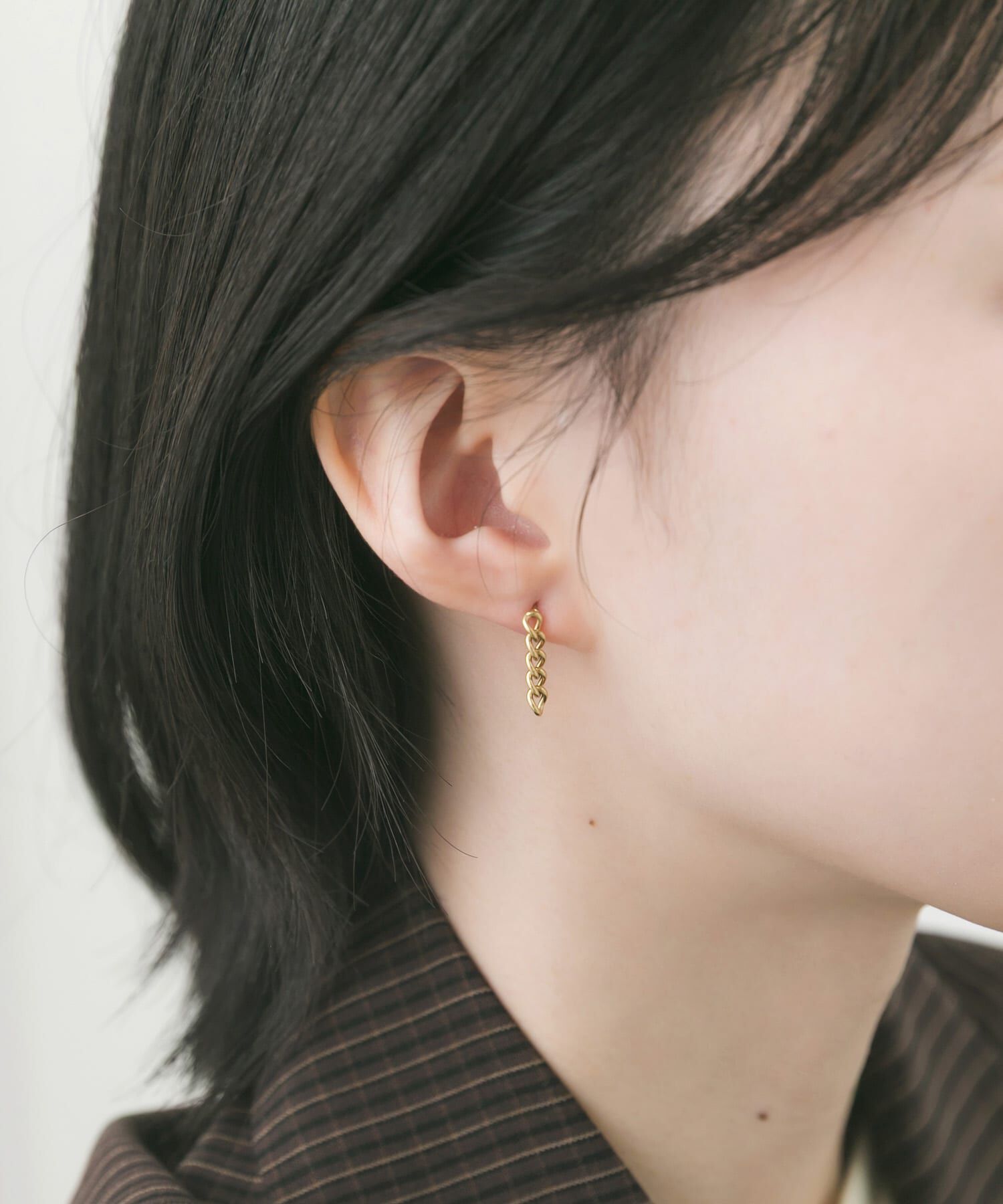 SMELLY「ステンレスチェーンピアス」|ピアス|