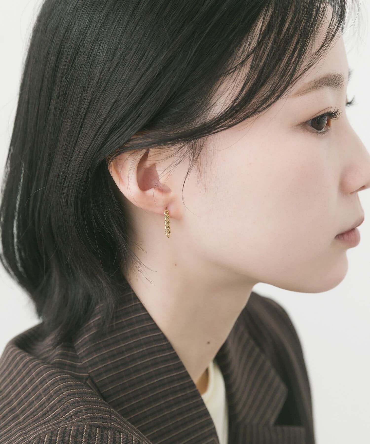 SMELLY「ステンレスチェーンピアス」|ピアス|