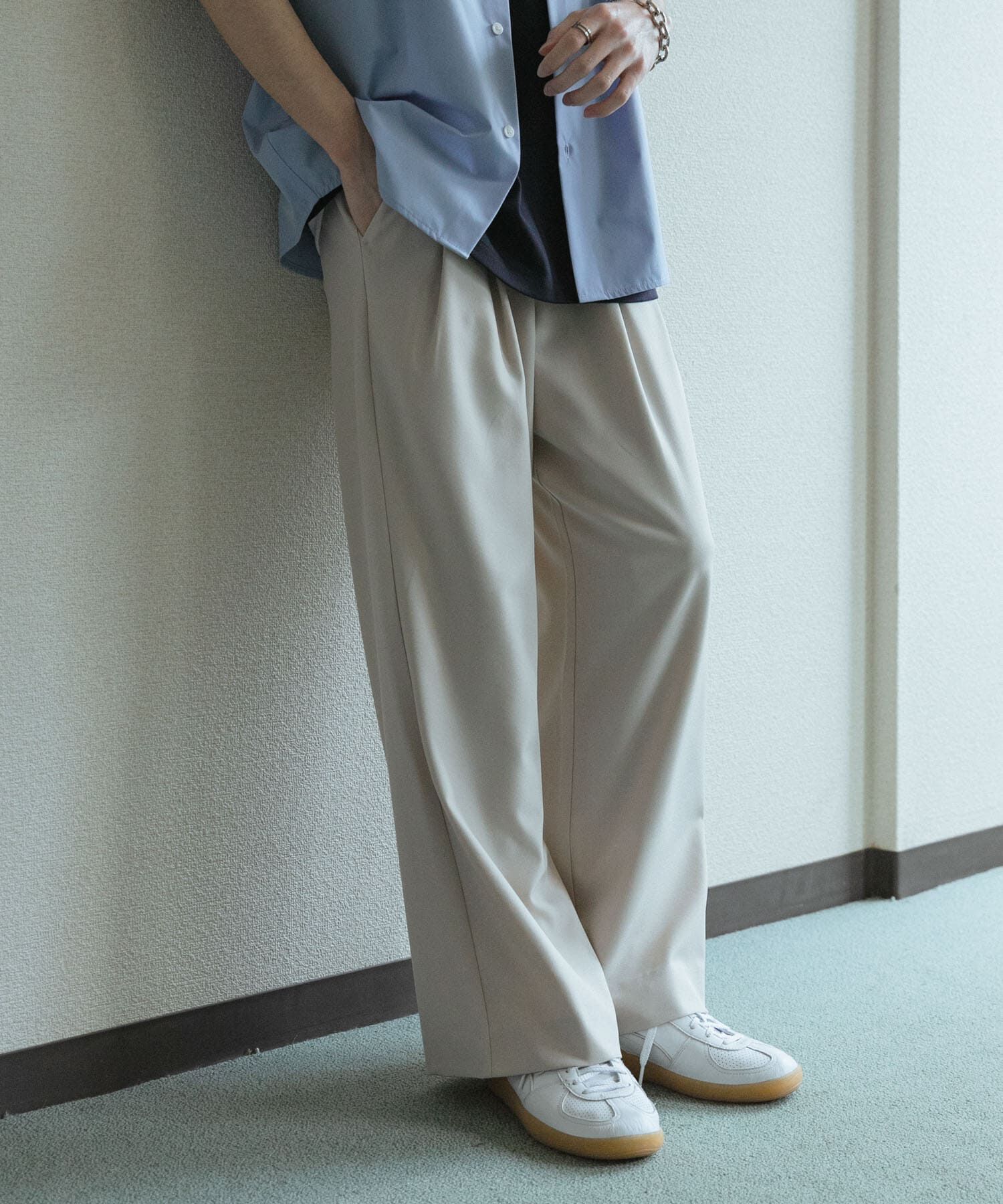 SENSE OF PLACE by URBAN RESEARCH「『速乾』ドライタッチ2タックワイドパンツ」|その他|