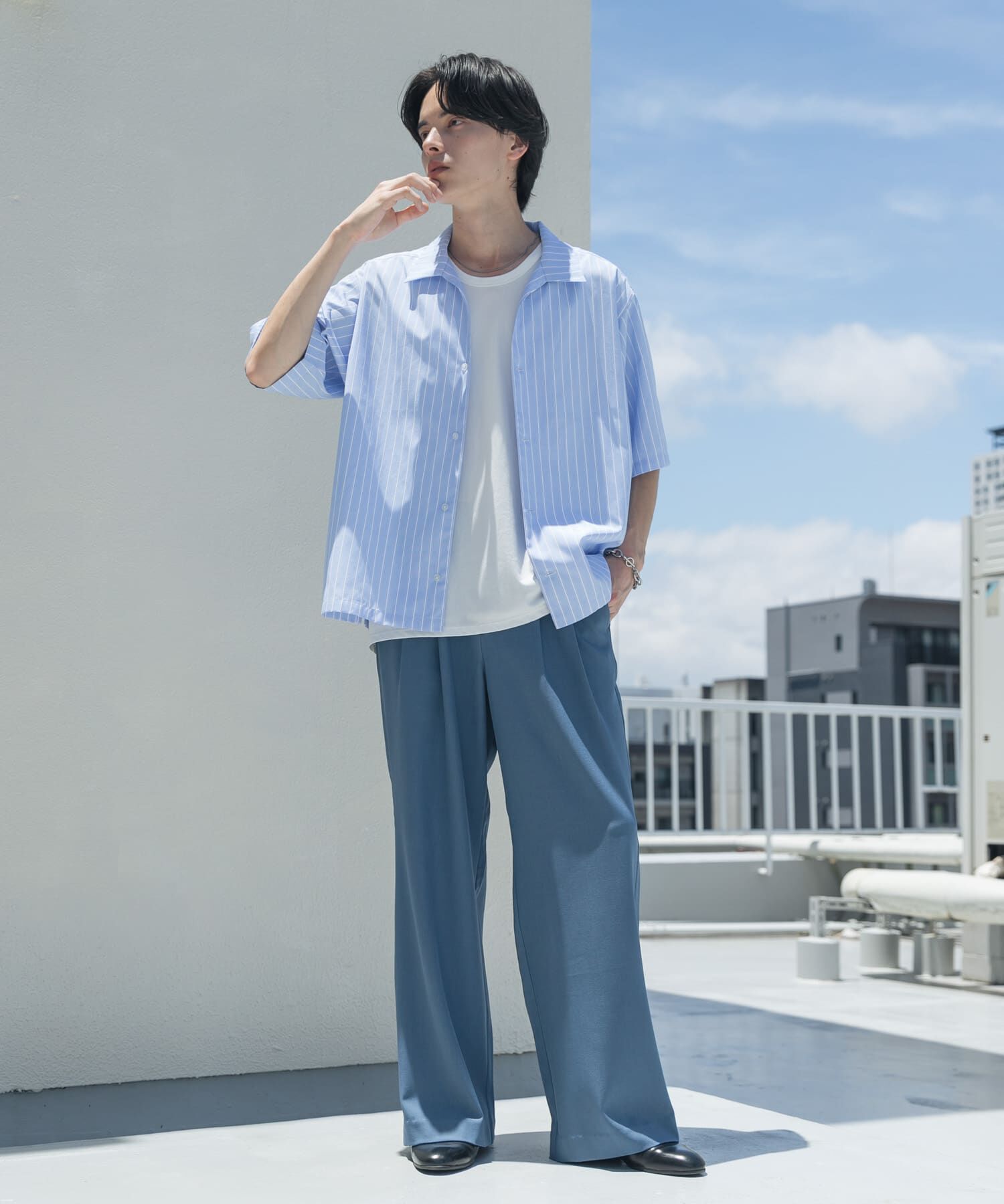 SENSE OF PLACE by URBAN RESEARCH「『速乾』ドライタッチ2タックワイドパンツ」|その他|