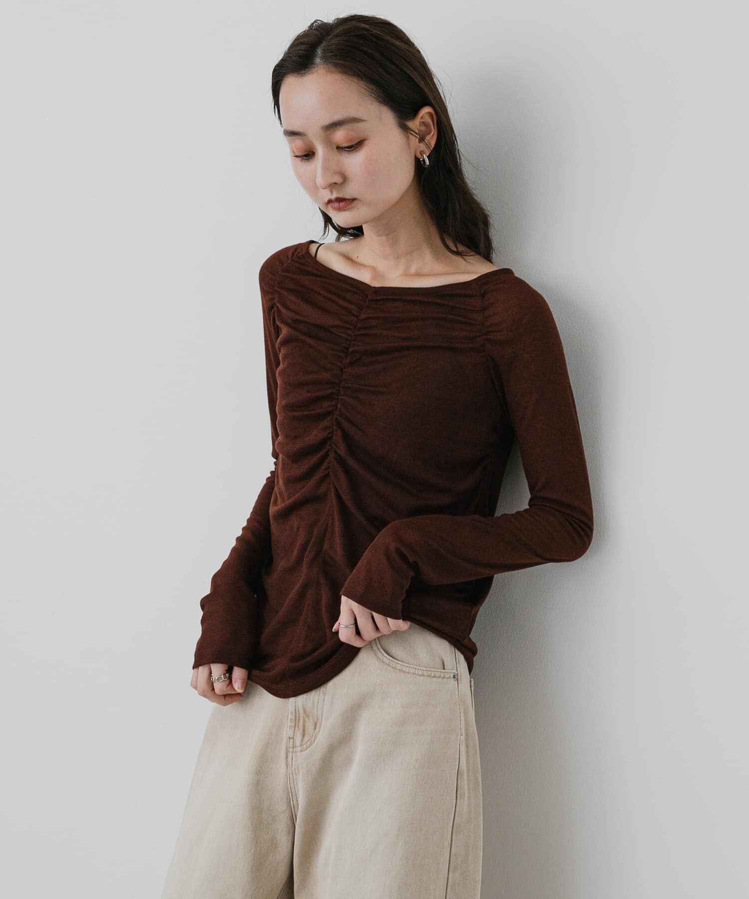 SENSE OF PLACE by URBAN RESEARCH「シャーリングボートネックトップ」|Tシャツ・カットソー|