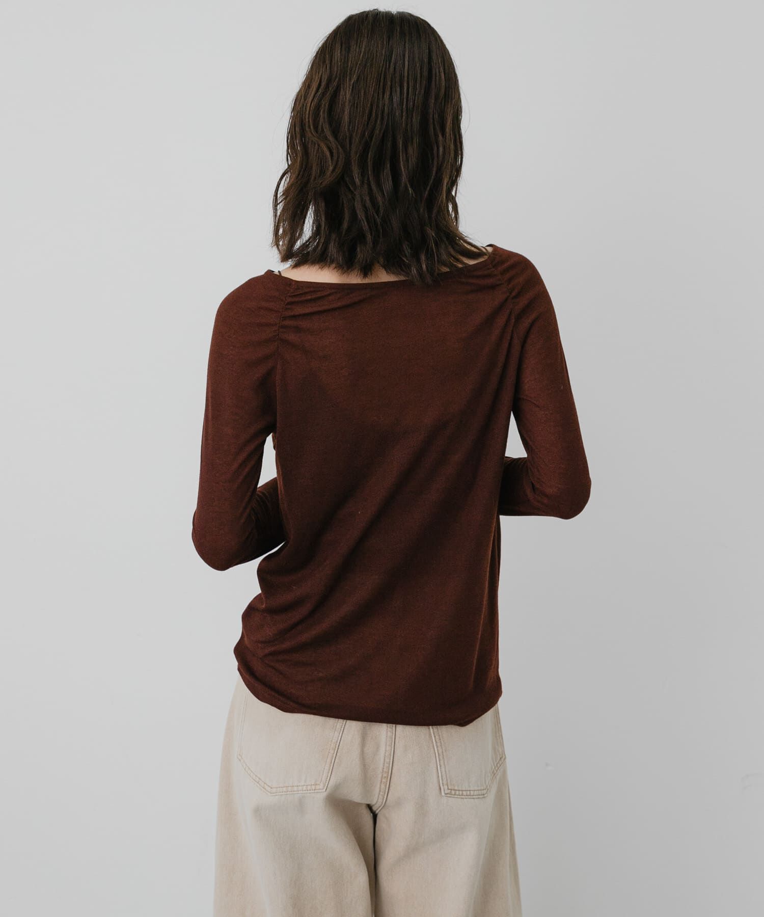 SENSE OF PLACE by URBAN RESEARCH「シャーリングボートネックトップ」|Tシャツ・カットソー|