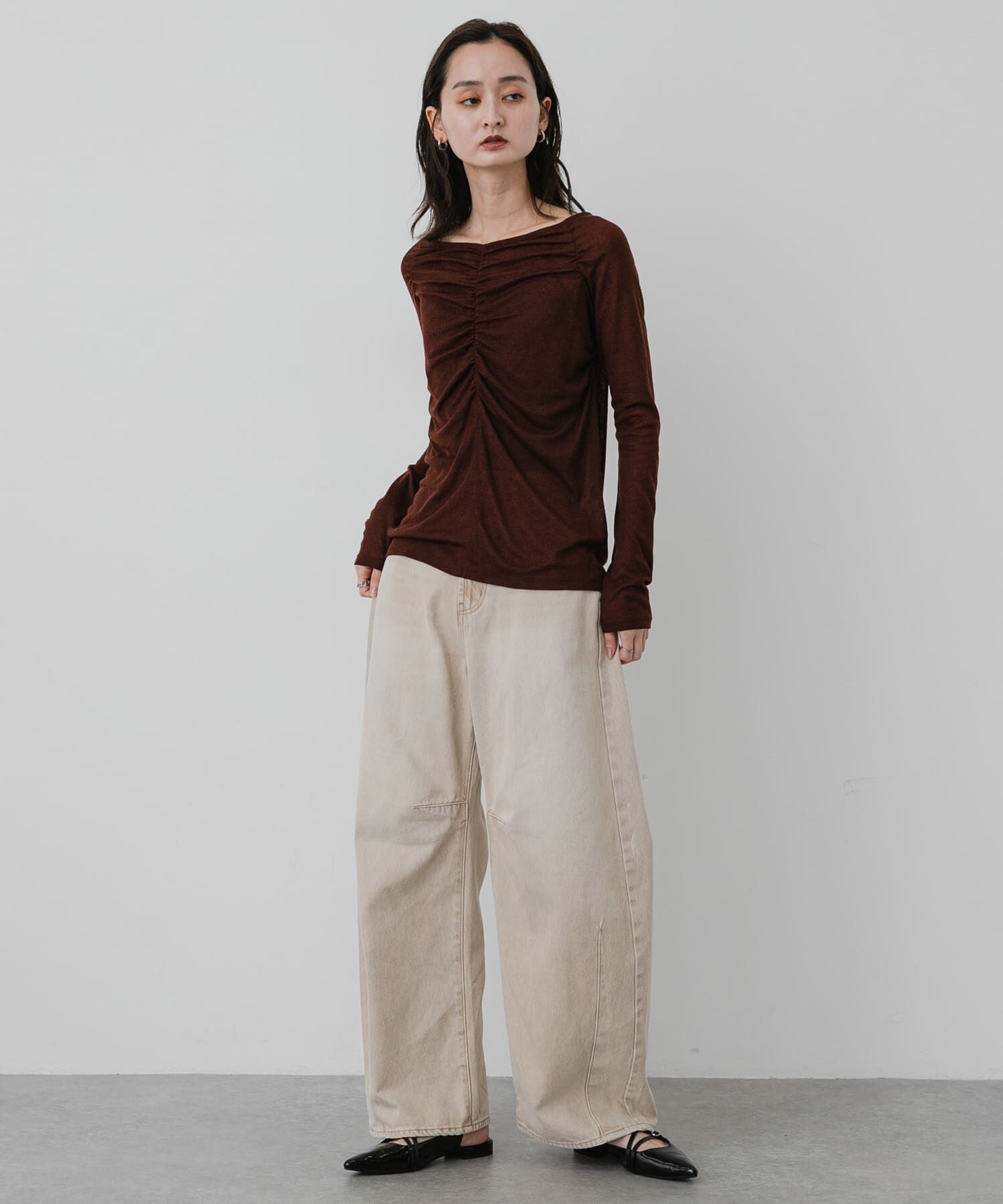 SENSE OF PLACE by URBAN RESEARCH「シャーリングボートネックトップ」|Tシャツ・カットソー|