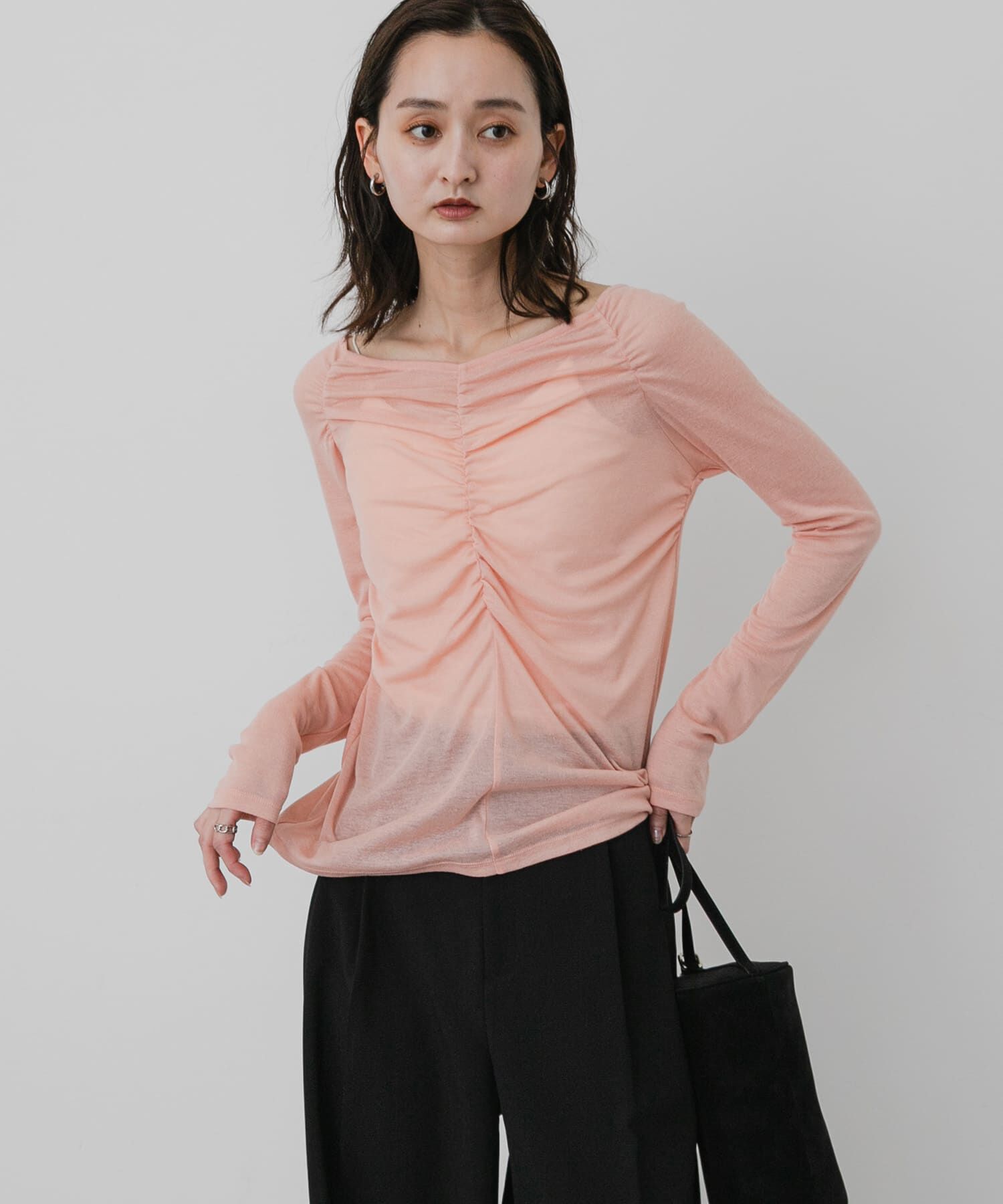 SENSE OF PLACE by URBAN RESEARCH「シャーリングボートネックトップ」|Tシャツ・カットソー|
