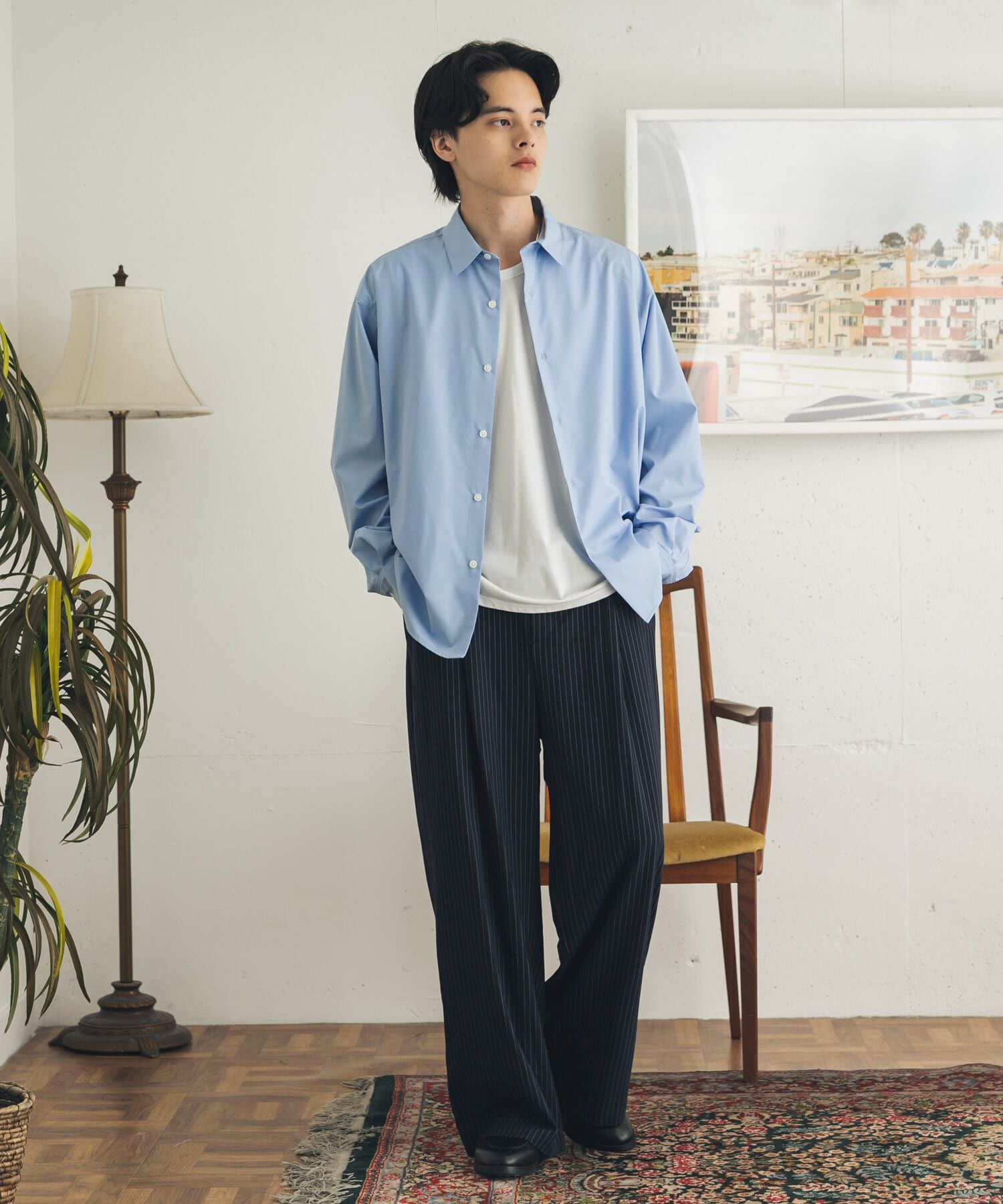 SENSE OF PLACE by URBAN RESEARCH「ピンストライプタックワイドスラックス」|その他|