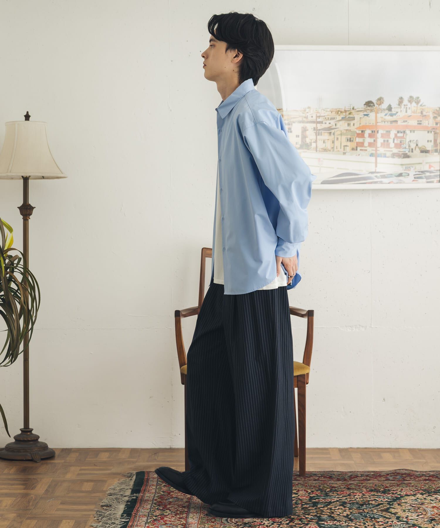 SENSE OF PLACE by URBAN RESEARCH「ピンストライプタックワイドスラックス」|その他|