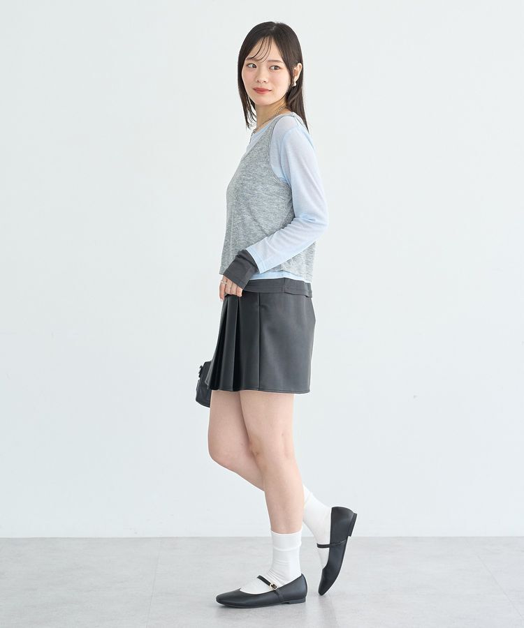 earth music&ecology「SET2点ハイショクシアータンクトップ+ロンT」|Tシャツ・カットソー|