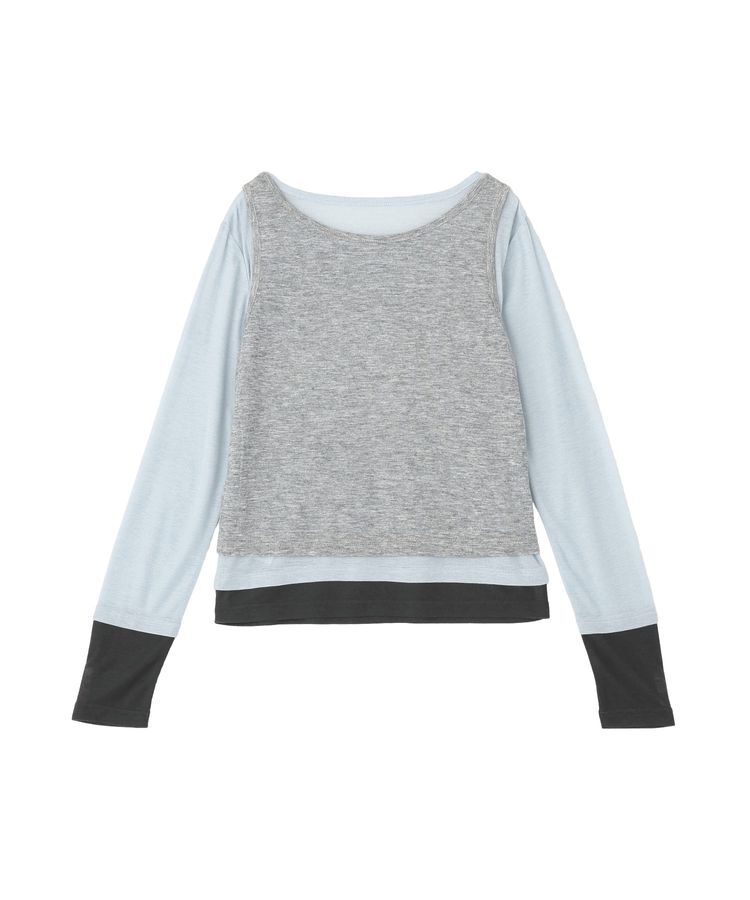 earth music&ecology「SET2点ハイショクシアータンクトップ+ロンT」|Tシャツ・カットソー|