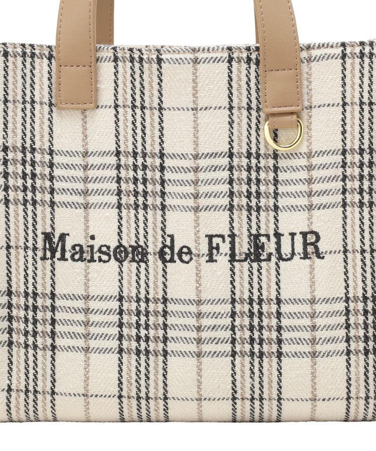 Maison de FLEUR「チェック2Wayショルダーバッグ」|ハンドバッグ|