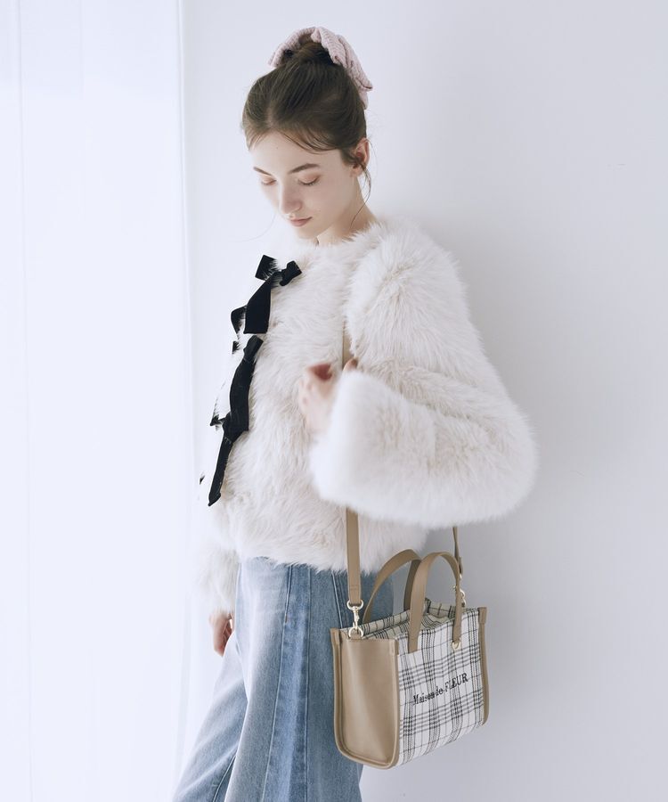 Maison de FLEUR「チェック2Wayショルダーバッグ」|ハンドバッグ|