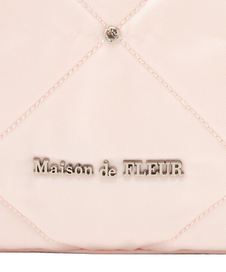 Maison de FLEUR「キルティングサテンキャリーオンバッグ」|トートバッグ|