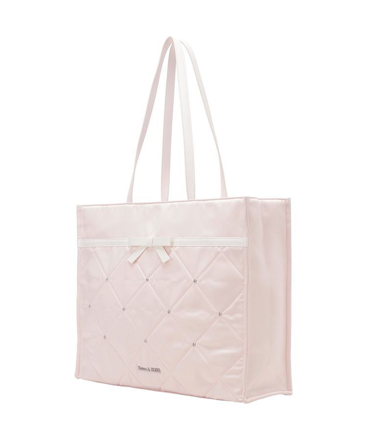 Maison de FLEUR「キルティングサテンキャリーオンバッグ」|トートバッグ|