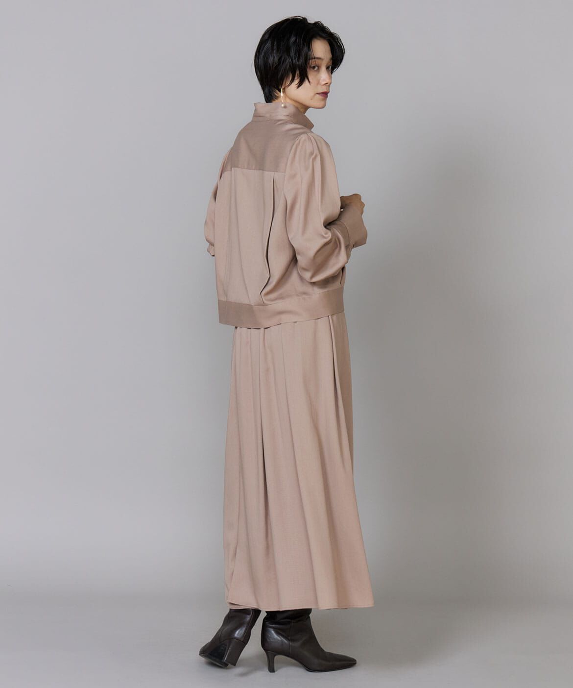 INED「《大きいサイズ》コンパクトカラーシャツブルゾン」|その他|