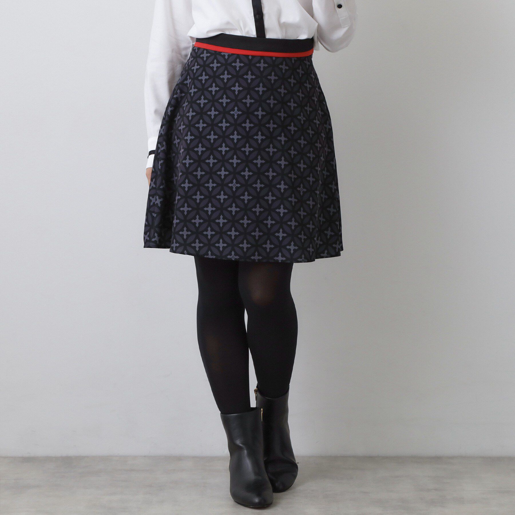 DRESSTERIOR「オーバーラップサークルミニフレアスカート」|スカート|