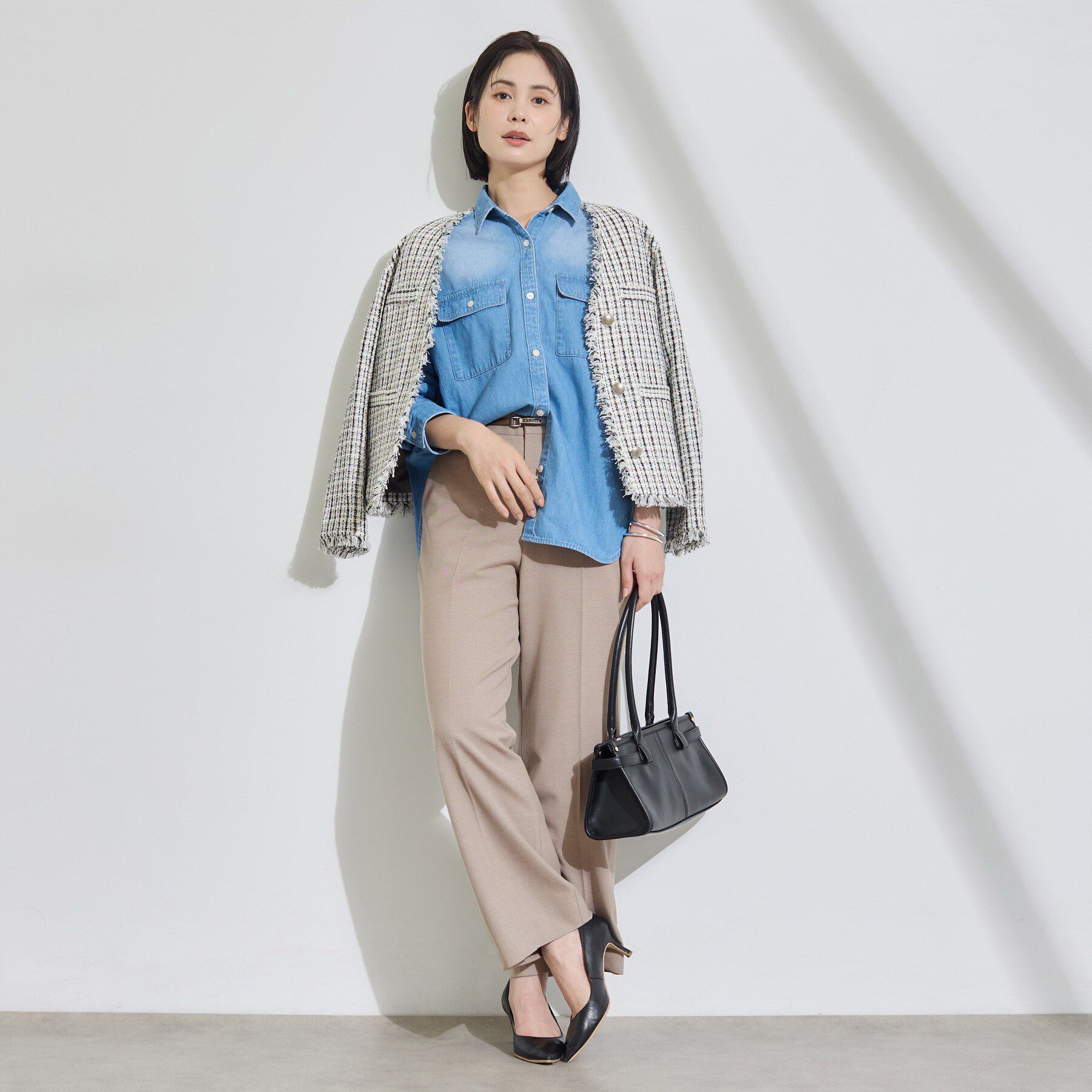 INDIVI「【洗濯機OK／ストレッチ◎】ストレートワイドパンツ」|その他|