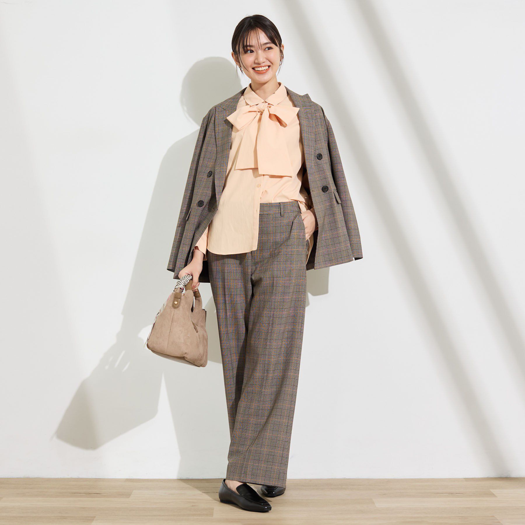 INDIVI「【洗濯機OK／ストレッチ◎】ストレートワイドパンツ」|その他|