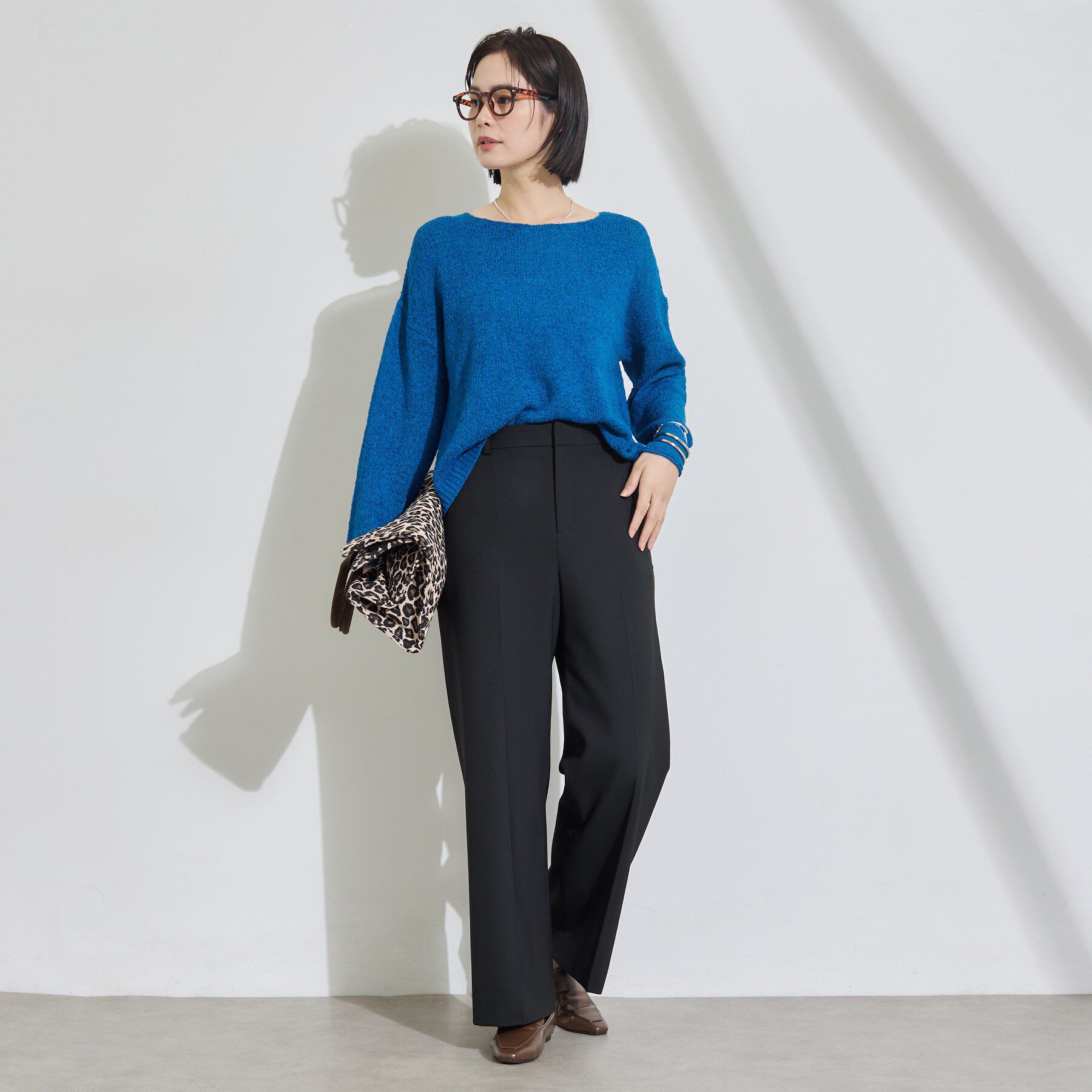 INDIVI「【洗濯機OK／ストレッチ◎】ストレートワイドパンツ」|その他|