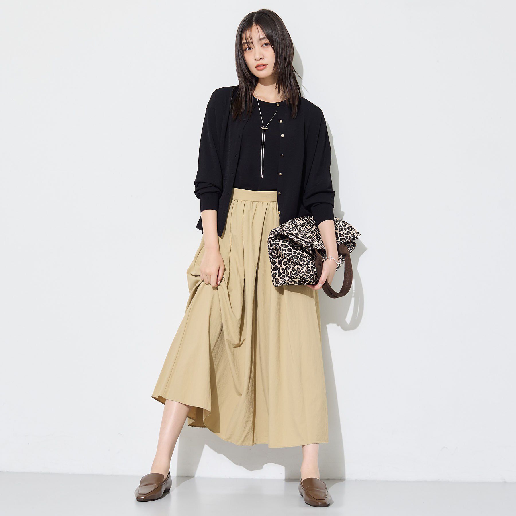 INDIVI「【2点セット】5分袖ニット＆カーディガン きれいめアンサンブルニット」|その他|
