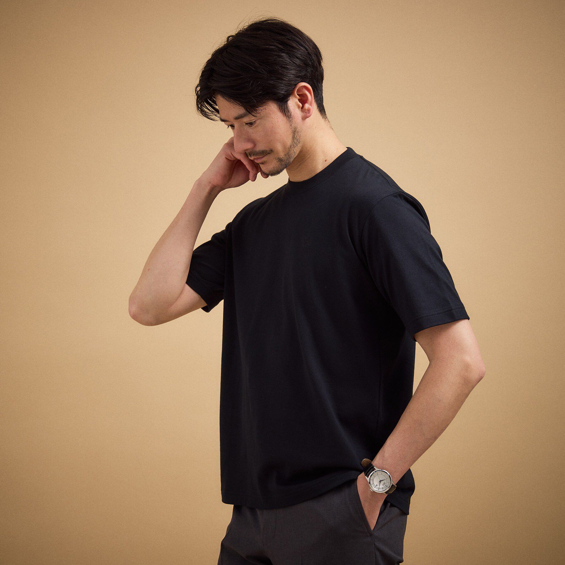 TAKEO KIKUCHI「【抗菌防臭】コットンテーラードTシャツ」|Tシャツ・カットソー|