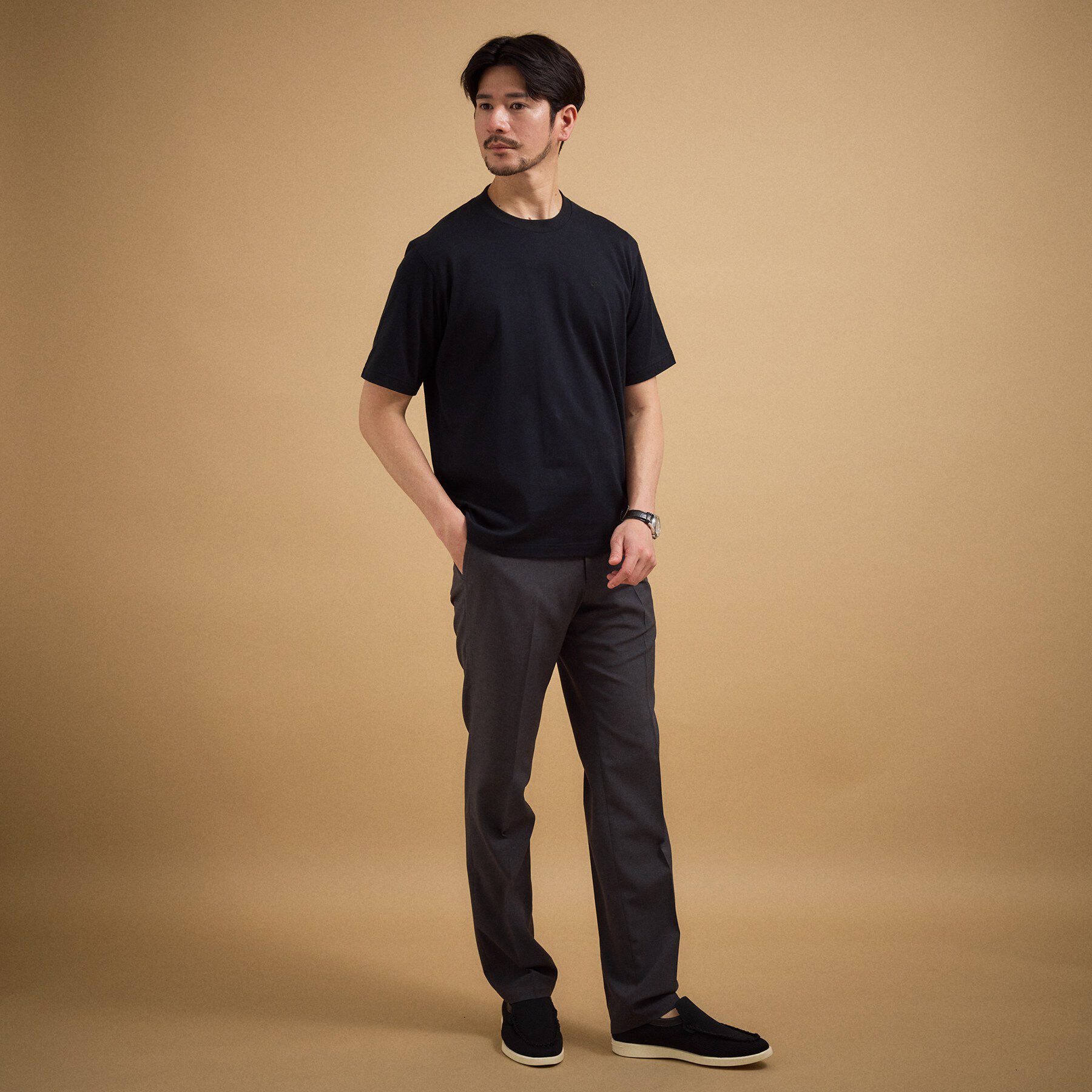 TAKEO KIKUCHI「【抗菌防臭】コットンテーラードTシャツ」|Tシャツ・カットソー|