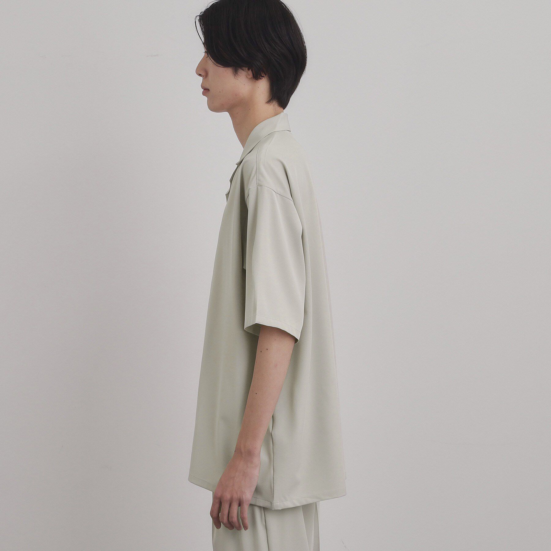 tk.TAKEO KIKUCHI「【暑い夏に最適！】ルーズトロミシャツセットアップ/上下2点セット/接触冷感/ストレッチ/洗える/オー」|スーツ|