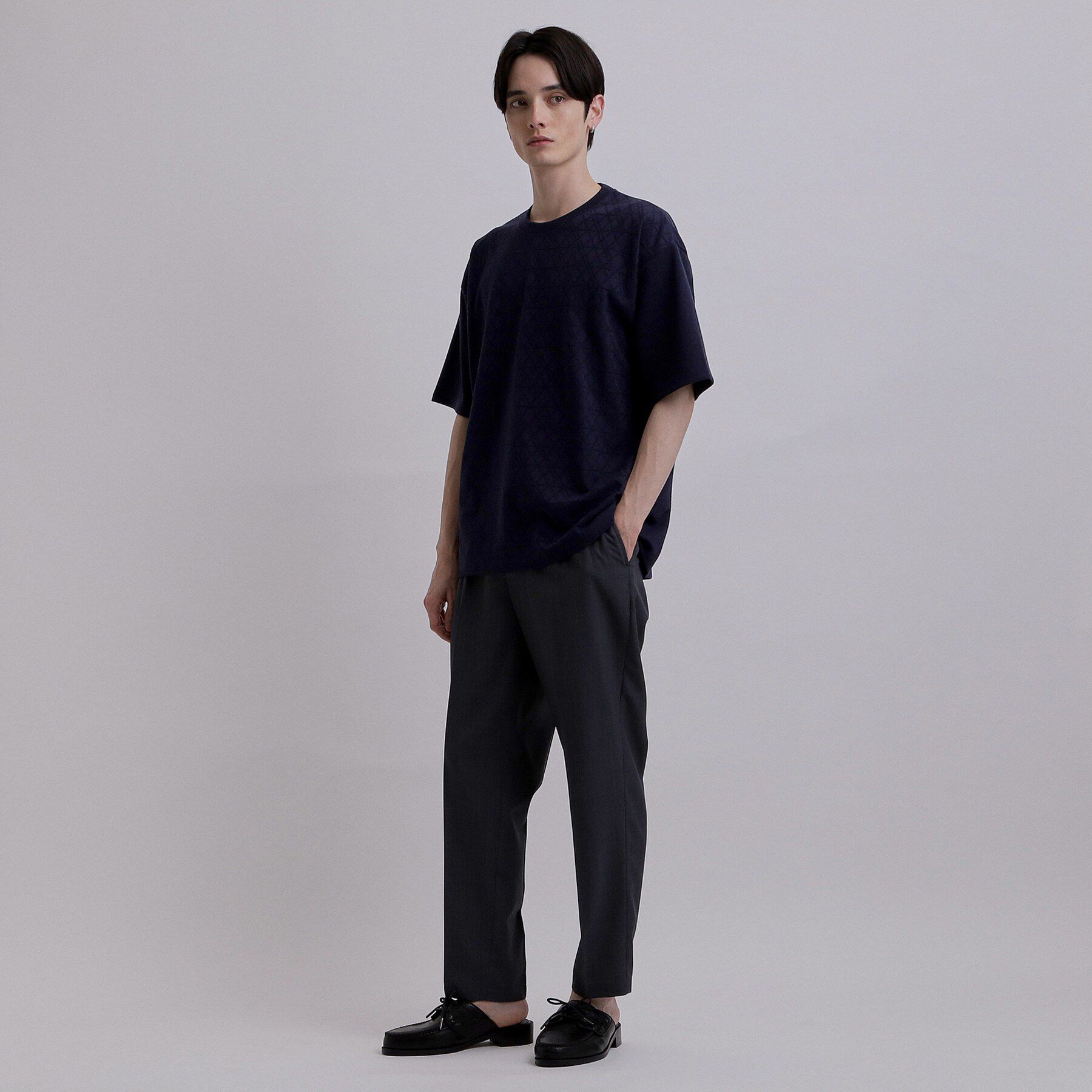 tk.TAKEO KIKUCHI「バイヤスジャカードTシャツ」|Tシャツ・カットソー|