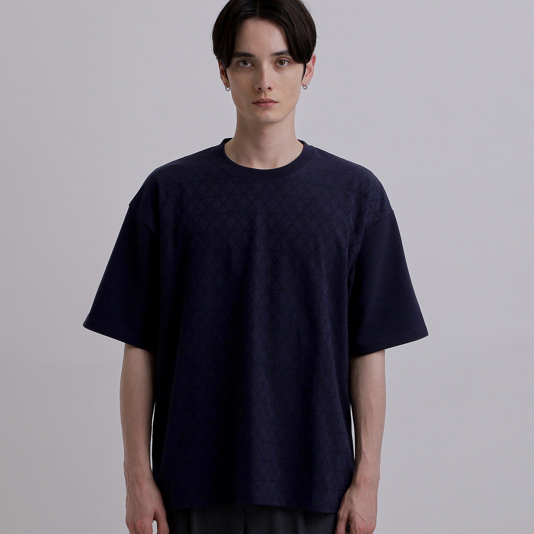 tk.TAKEO KIKUCHI「バイヤスジャカードTシャツ」|Tシャツ・カットソー|