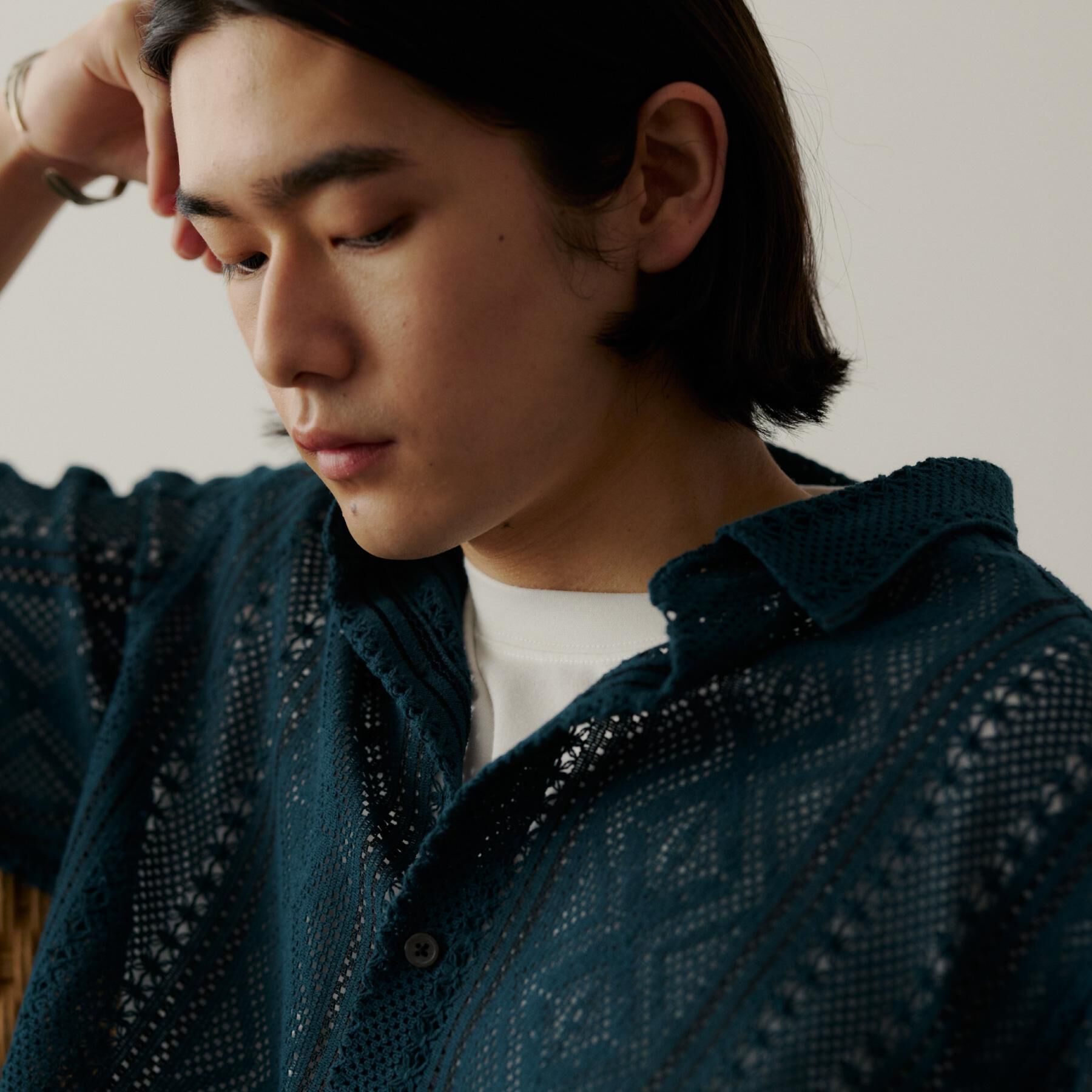 THE SHOP TK「【2点セット】クラフトレース 半袖シャツ＋半袖Tシャツ」|シャツ・ブラウス|