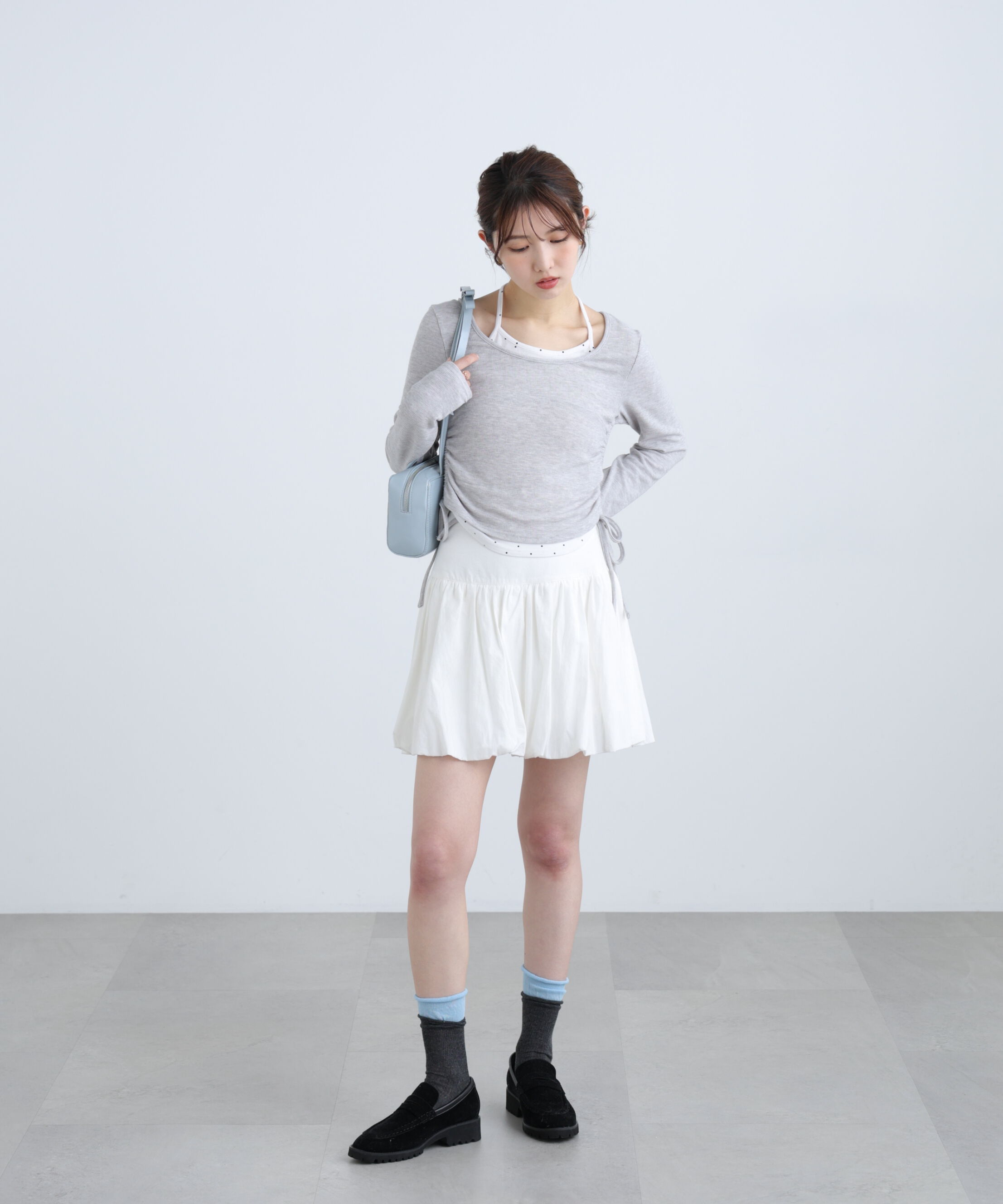  「ホルターネックレイヤードサイドドロストカットソー」|Tシャツ・カットソー|