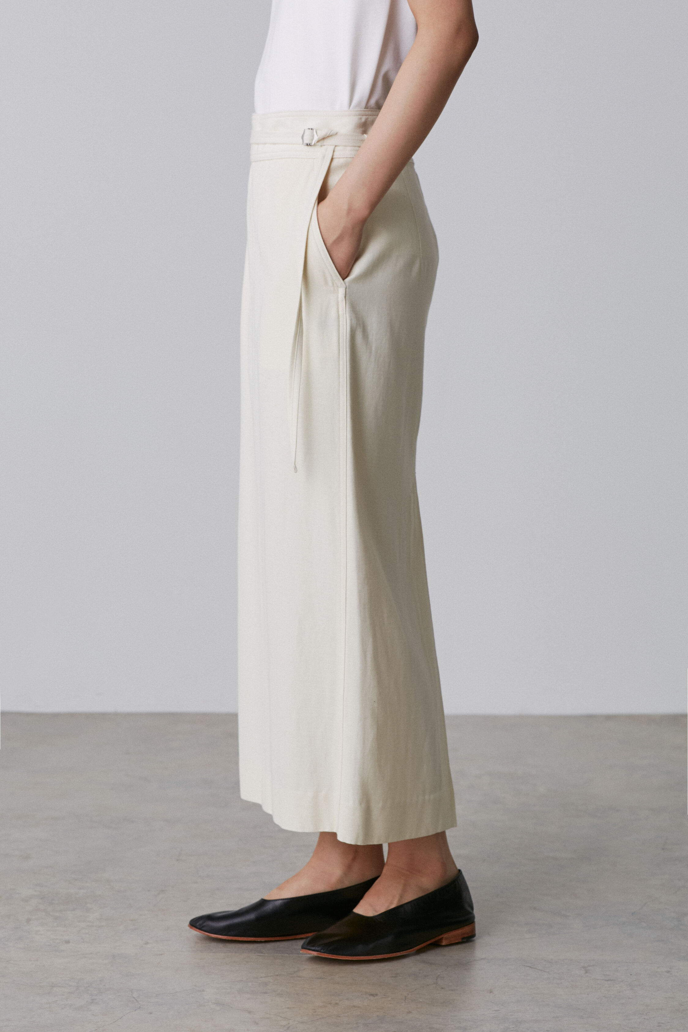YLEVE 「YLEVE / VISCOSE COTTON SKIRT」|スカート|