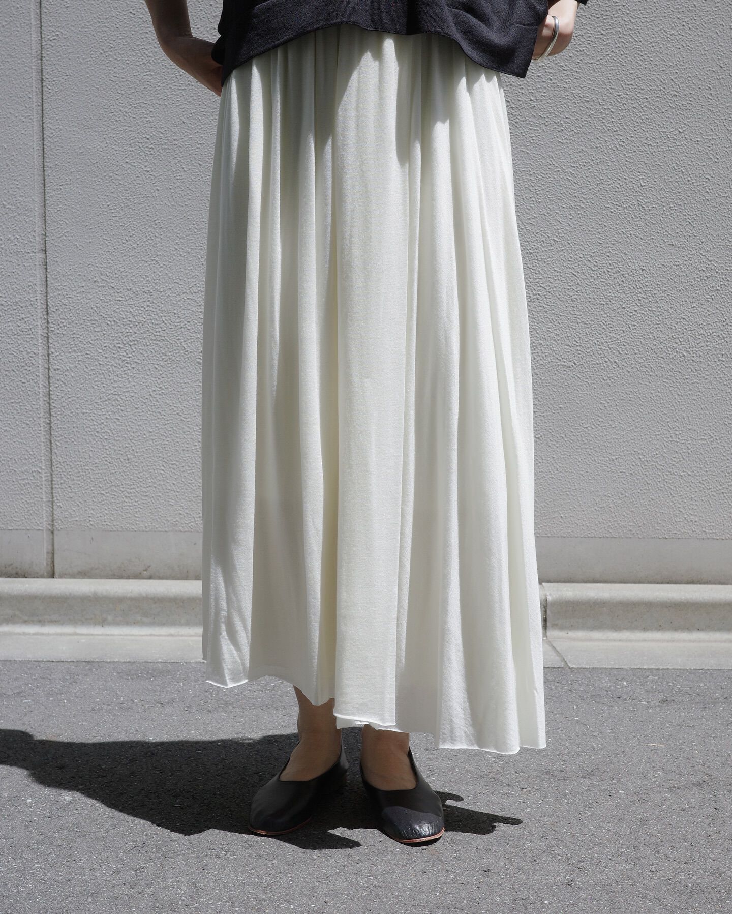 YLEVE 「YLEVE / CASHMERE SILK SHEER JERSEY SKIRT」|スカート|