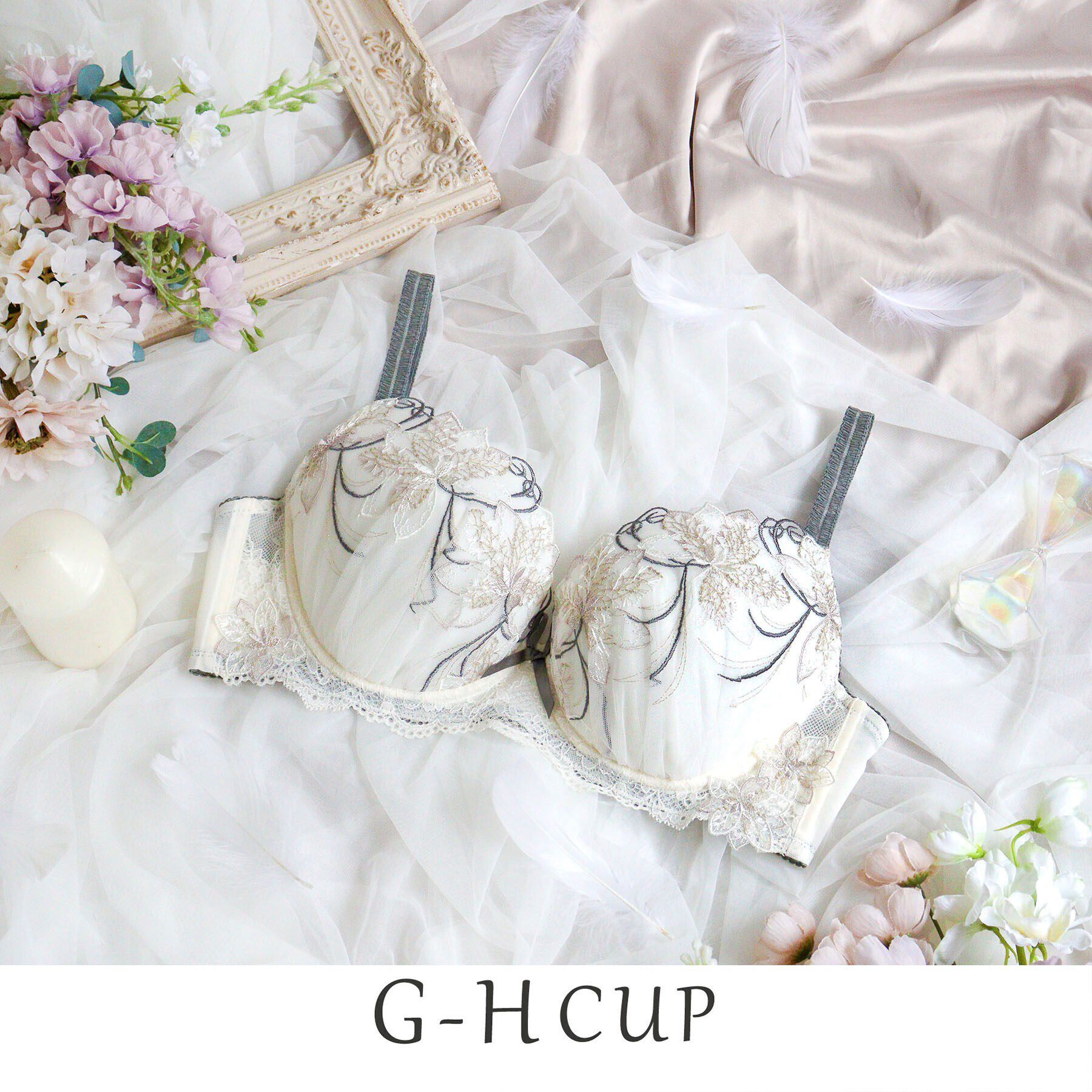 Risa Magli「ジェシカ ブラジャー（G-H）＜バストアップタイプ＞」|インナー|アイボリー(004)