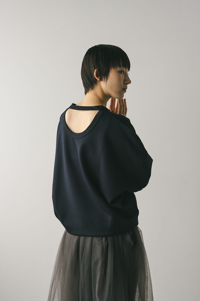 STYLEMIXER「バックオープンカットトップ」|Tシャツ・カットソー|NVY