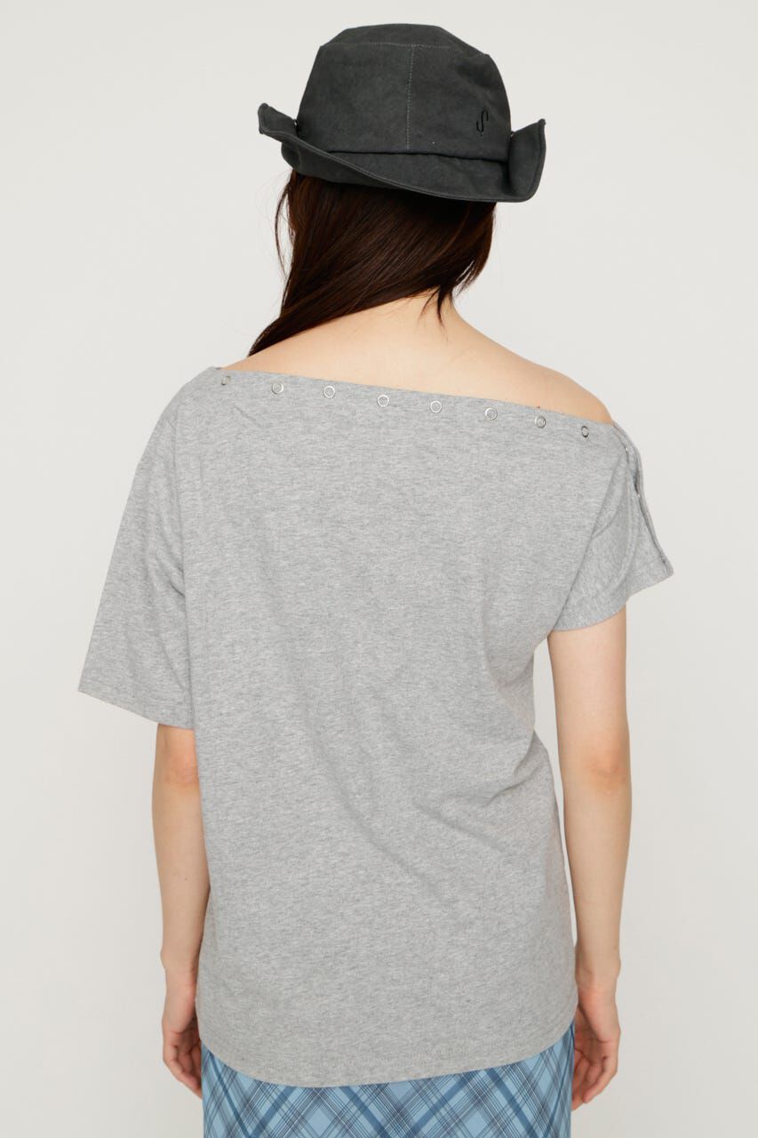 SLY「ONE SHOULDER PRINT トップス」|Tシャツ・カットソー|