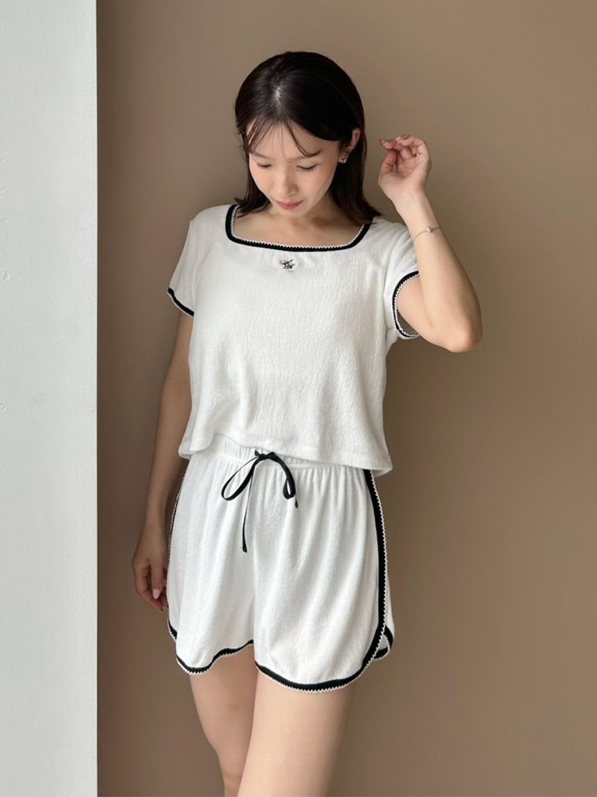 SNIDEL HOME「【SorbetLight】【接触冷感】パイルショートパンツ」|ルームウェア|