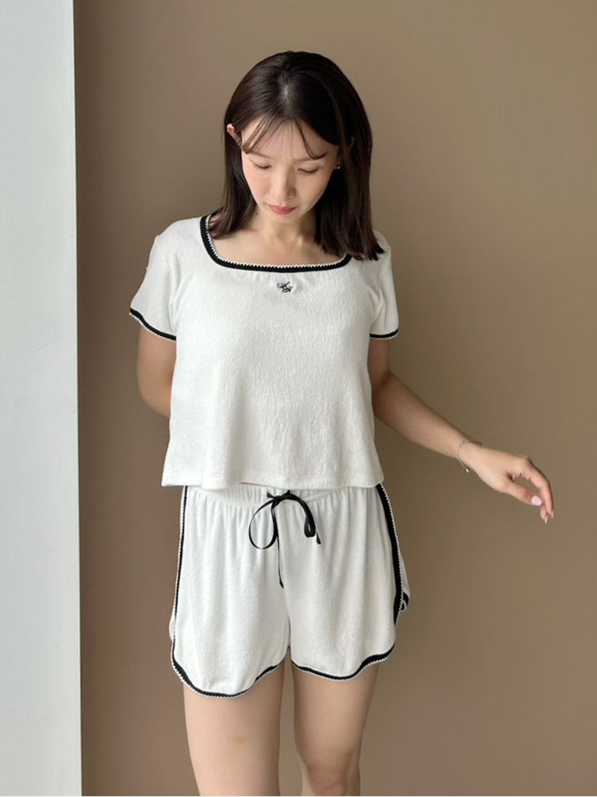 SNIDEL HOME「【SorbetLight】【接触冷感】パイルショートパンツ」|ルームウェア|