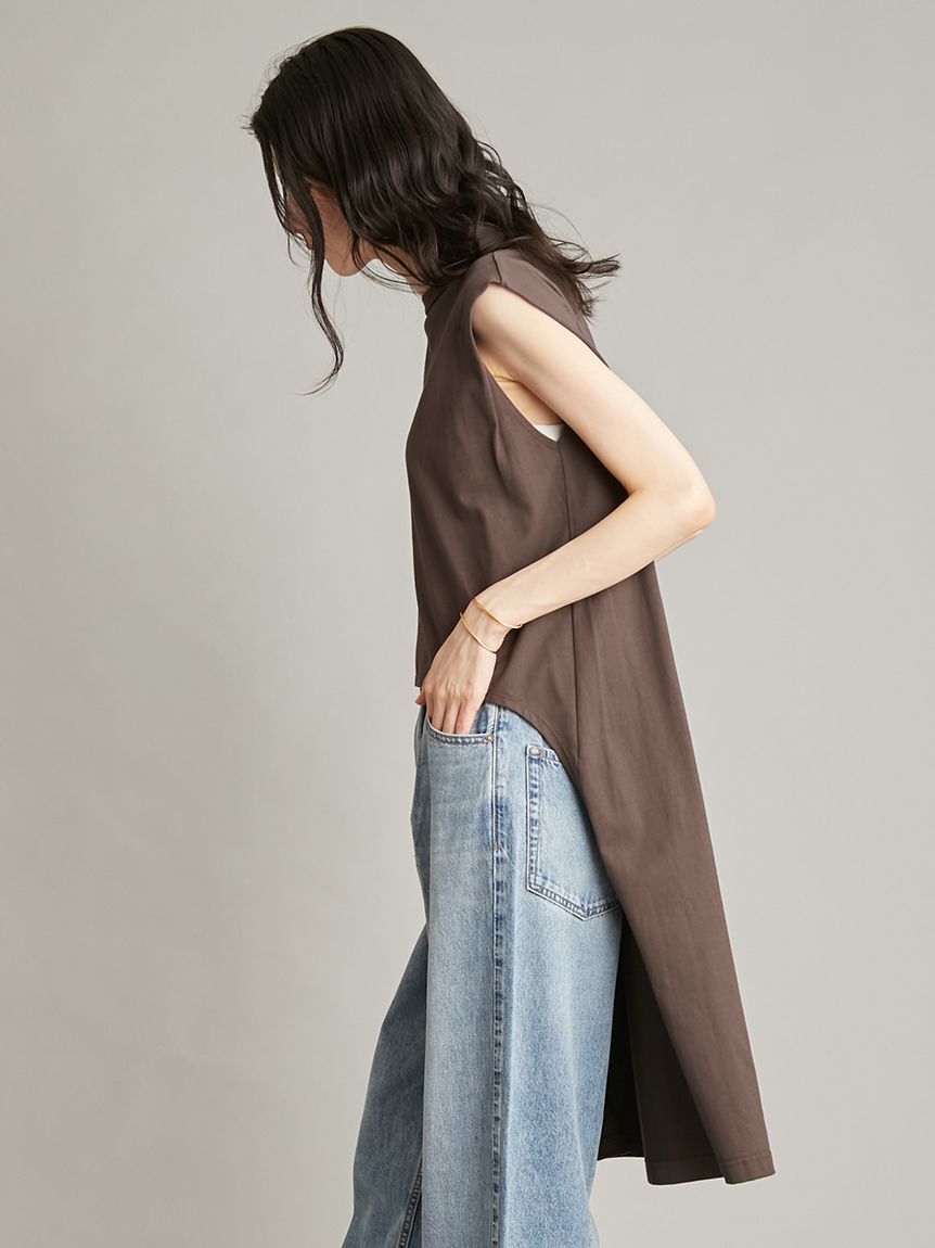 Mila Owen「【接触冷感】ノースリテールトップス」|Tシャツ・カットソー|
