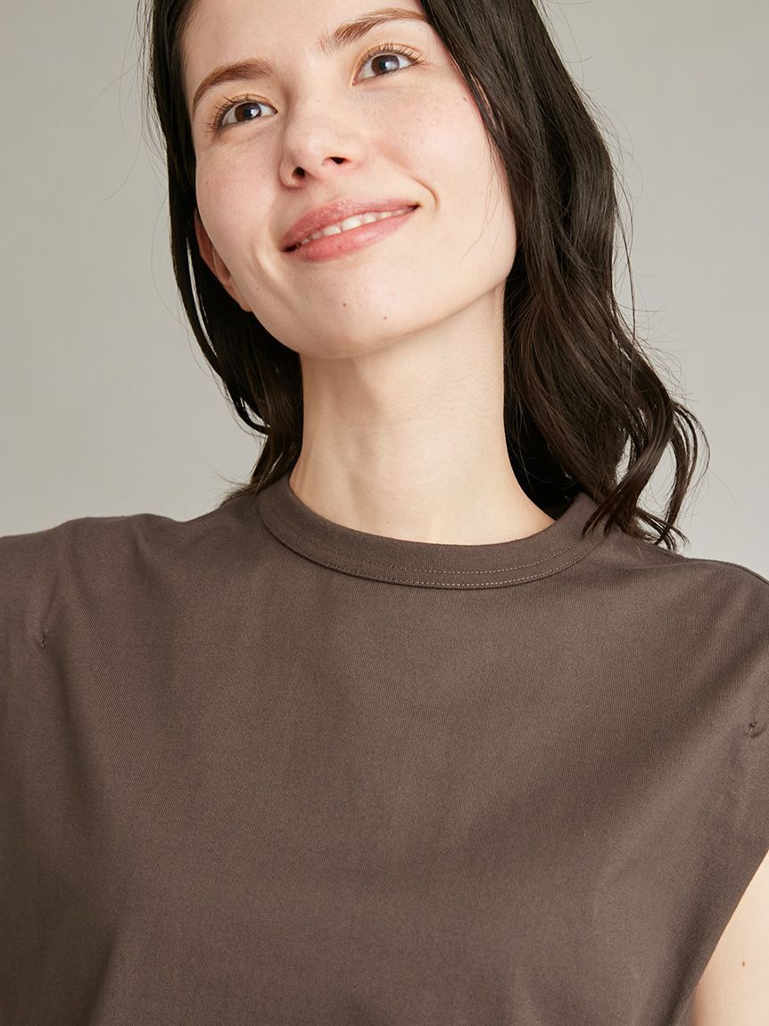 Mila Owen「【接触冷感】ノースリテールトップス」|Tシャツ・カットソー|