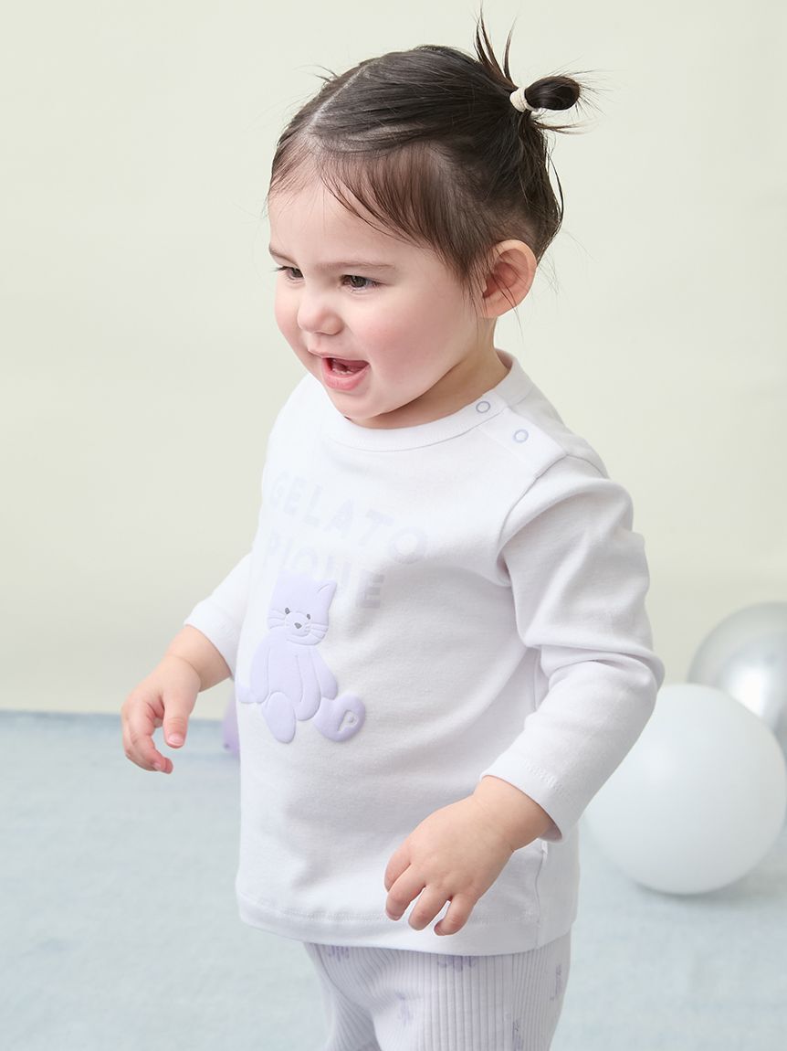 GELATO PIQUE KIDS & BABY「【BABY】ぬいぐるみワンポイントロンT」|その他ベビーウェア|