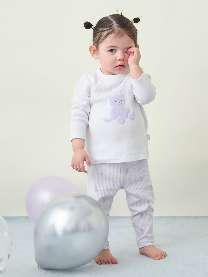 GELATO PIQUE KIDS & BABY「【BABY】ぬいぐるみワンポイントロンT」|その他ベビーウェア|