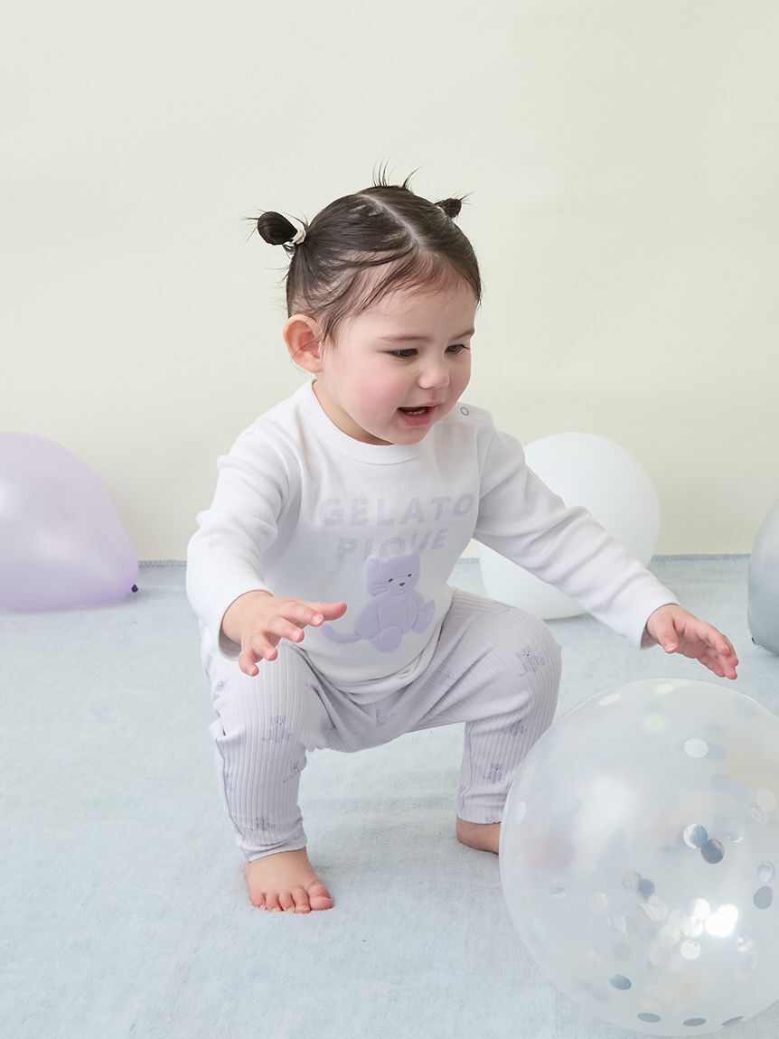 GELATO PIQUE KIDS & BABY「【BABY】ぬいぐるみワンポイントロンT」|その他ベビーウェア|