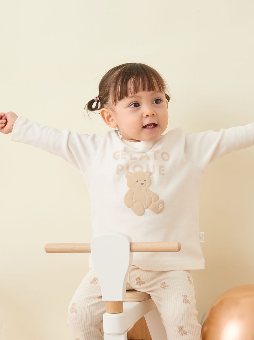 GELATO PIQUE KIDS & BABY「【BABY】ぬいぐるみワンポイントロンT」|その他ベビーウェア|