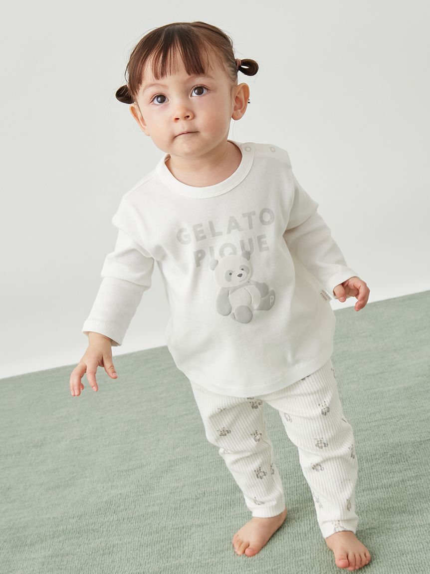 GELATO PIQUE KIDS & BABY「【BABY】ぬいぐるみワンポイントロンT」|その他ベビーウェア|