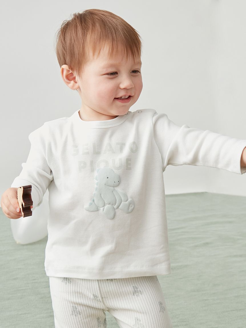 GELATO PIQUE KIDS & BABY「【BABY】ぬいぐるみワンポイントロンT」|その他ベビーウェア|