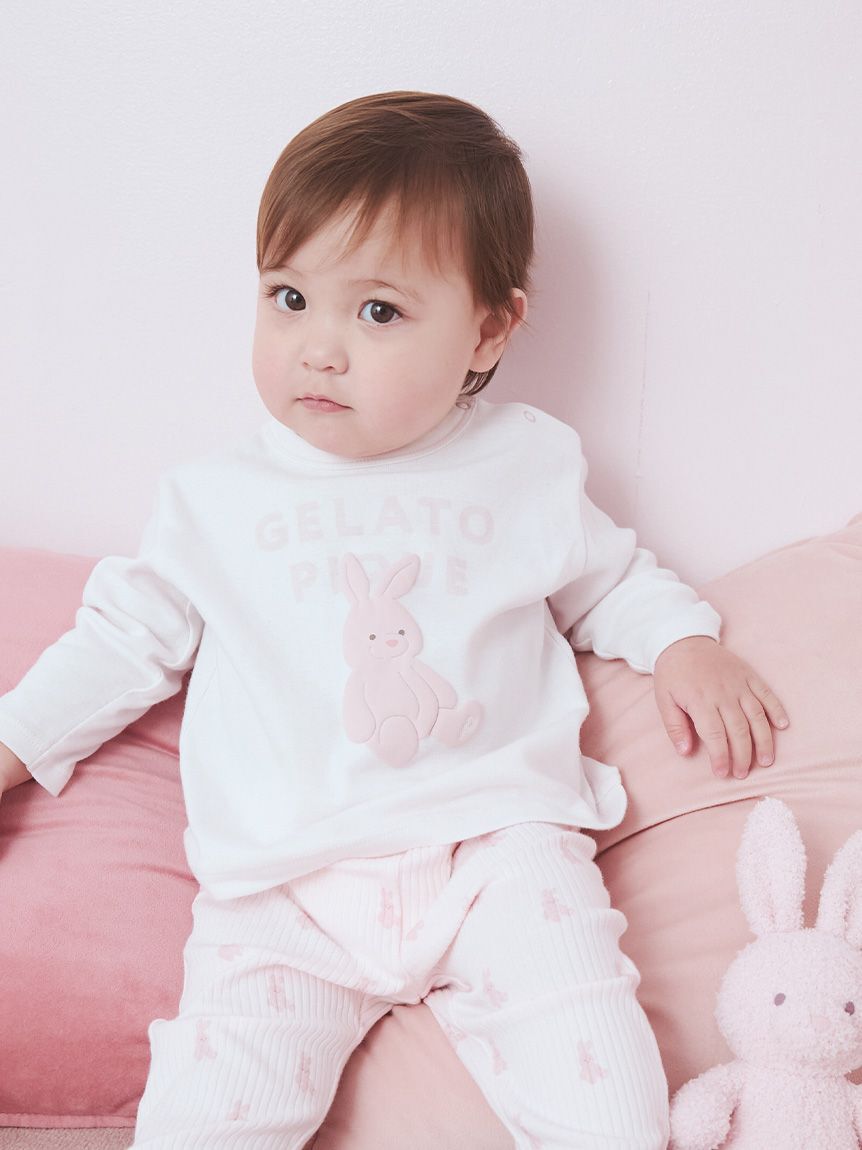 GELATO PIQUE KIDS & BABY「【BABY】ぬいぐるみワンポイントロンT」|その他ベビーウェア|LPNK