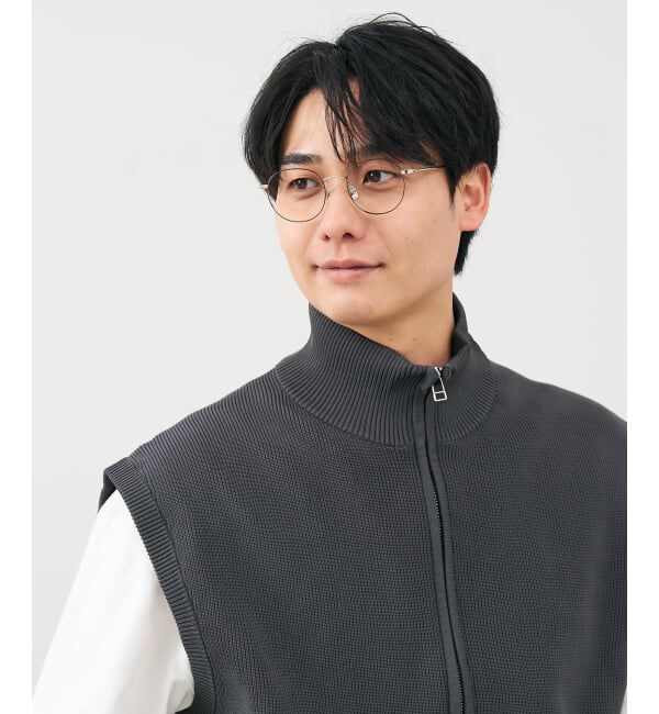  「ボストン型 メガネ｜中顔面短縮みえメガネ メタルフレーム 伊達 Zoff｜FASHION METAL レンズ交換券付」|メガネ|