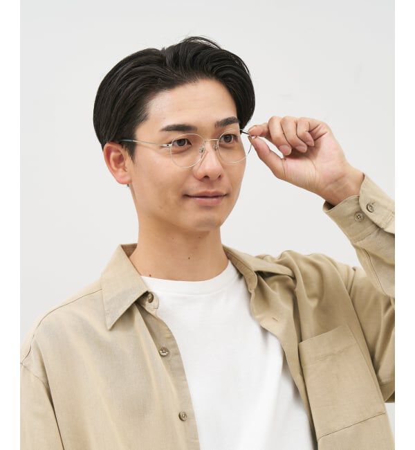  「ボストン型 メガネ｜中顔面短縮みえメガネ メタルフレーム 伊達 Zoff｜FASHION METAL レンズ交換券付」|メガネ|